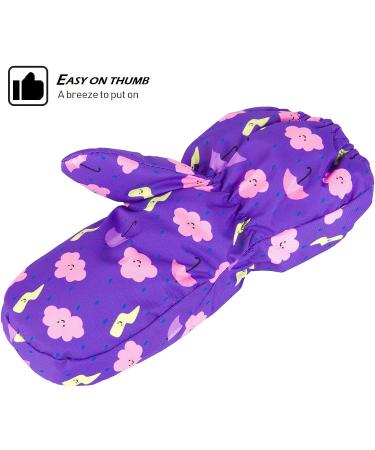 HIGHCAMP Baby Exclusive Winter Snow Ski Mitten Gloves Waterproof XS (3-5 Y) Viola-i - Buy Online on SooperMarket.com