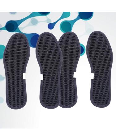 EXCEART 2 Pairs Bamboo Charcoal Odor Control Shoe Insoles - Size 40 Black 24x5cm - Buy Online on SooperMarket.com