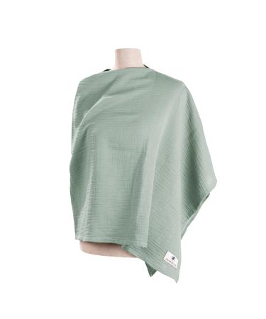 Julius Z llner nursing cover made of 100 percent muslin cotton OEKO-TEX STANDARD 100 Made in Germany Green