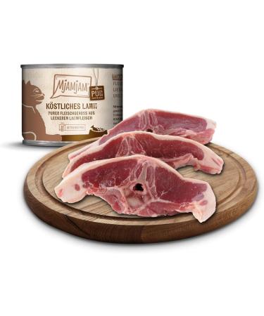 Mjamjam Premium Wet Cat Food - Grain-Free Pure Lamb Enjoyment (6 x 200g) - Extra Meat 6 Pack - Buy Online on SooperMarket.com