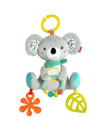 Fehn toy Baby Koala - motor skills toy with fastening ring - toy with gripping elements - baby toy for biting grasping & discovering - cuddly toy for babies and toddlers from 3+ months