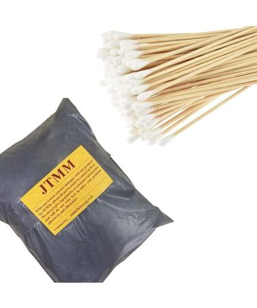 Long Wooden Handle Cotton Swabs - 400 Pack | Eco-Friendly Makeup Removal & Cleaning Tools - Buy Online on SooperMarket.com