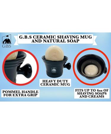 G.B.S Straight Razor Wet Shaving Kit | Classic Shave Grooming Gift Set for Men - Includes Razor Brush Soap & More - Buy Online on SooperMarket.com