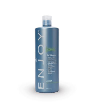 Enjoy Hair Care Therapeutic Volumizing Conditioner 33.8 Fl Oz - Ph 4.5 - 5.5 For Damaged Hair Hair Mask