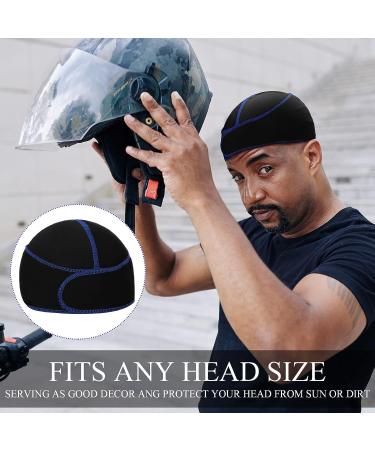 6 Pcs Black Silky Durag Wave Cap Set for Men - No Strings Compressing Doo Rag - Buy Online on SooperMarket.com