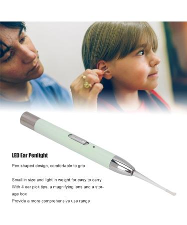 2-in-1 LED Ear Checking Penlight for Nurses and Doctors - Green - Includes 4 Tips and Magnifying Lens - Buy Online on SooperMarket.com