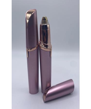 Buy Eyebrow Hair Remover with LED Light - Rechargeable Electric Precision Trimmer for Women - Painless Portable Razor in Rose Gold - Flawless Hair Removal for Lips Nose & Chin - Buy Online on SooperMarket.com