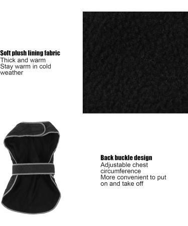 Entatial Pet Warm Jacket - Versatile Plush Windproof Dog Coat with Adjustable Buckle for Large Dogs | Cold Weather Essential - Buy Online on SooperMarket.com