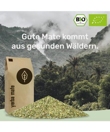 Yerba Mate Tea Bio 500g | Original Air-Dried Smoke-Free & Plastic-Free | Fair Trade Mat Tea | DE- KO-006 - Buy Online on SooperMarket.com