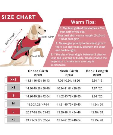 ALAGIRLS Reflective Dog Life Jacket for Small Dogs | High Buoyancy Pet Safety Vest for Beach | Red S Size - Buy Online on SooperMarket.com