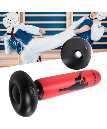 Punching Bag - Black & Red Kickboxing Bag for Taekwondo | Compact Fast Rebound | Fitness & Stress Relief - Buy Online on SooperMarket.com