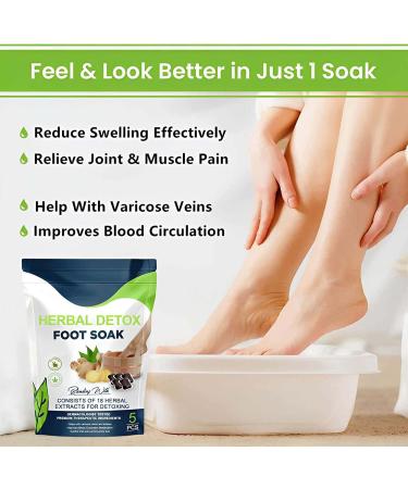 Oveallgo Herbal Detox Foot Soak Beads Oveallgo Herbal Detox Foot Soak Beads herbal detox cleansing foot soak beads Improves Blood Circulation (1Pack) - Buy Online on SooperMarket.com
