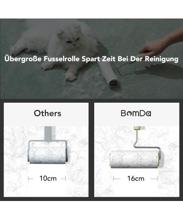 BOMDA Extra Sticky Lint Roller - 360 Sheets for Clothing Sofa Bed & Carpet | Perfect for Cat & Dog Hair Removal - Buy Online on SooperMarket.com