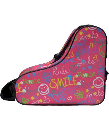 Epic Skates Limited Edition Roller Skate Bag - Pink Smile, One Size | Shop Now - Buy Online on SooperMarket.com