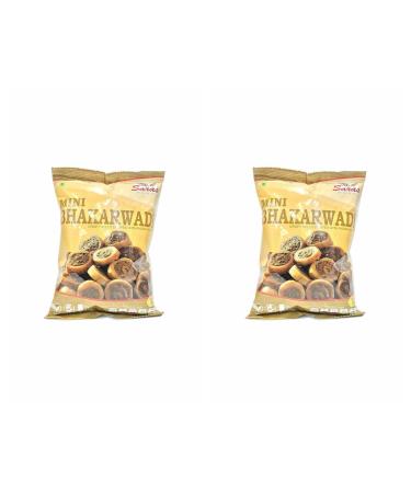 Saras Mini Bhakharwadi 200g (Pack of 2) | Crunchy and Flavorful Snack | Popular Indian Savouries | Treat for Every Occasions | Bite Sized Snack
