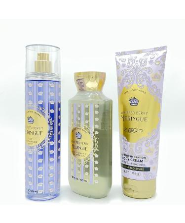 Bath & Body Works Whipped Berry Meringue 3pc Bundle: Fragrance Mist, Body Cream, Shower Gel - Spring 2022 - Buy Online on SooperMarket.com