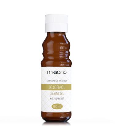 Jojoba oil (100ml) - cold pressed 100% pure oil in a glass bottle from miaono