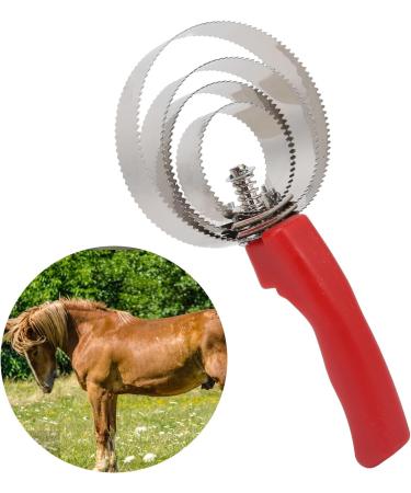Buy Stainless Steel 6 Ring Curry Comb for Horses Sheep & Cows - Relieve Itching & Shedding (4 Turns) - International Shipping Available - Buy Online on SooperMarket.com