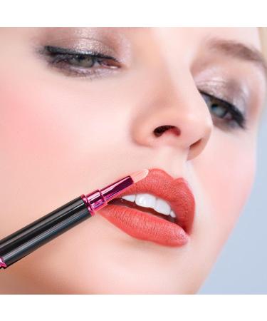 Retractable Lip Brush Concealer Makeup | Lipstick blending brush | Retractable lip brush | Precision lip brush | Lipstick applicator brush | Lip Brush For Lipstick | Gold Retractable Lip Makeup Brush - Buy Online on SooperMarket.com