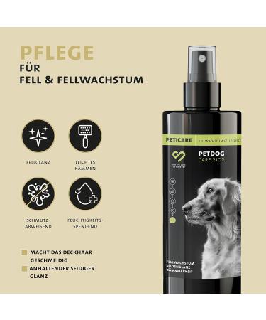 Peticare Fur Care Spray for Dogs - Boost Fur Growth Shine & Moisture | PRS System for Long-Lasting Results - Buy Online on SooperMarket.com