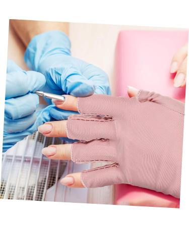 Gogogmee 2 Pairs Gloves Nail Art Supplies Manicure Gloves Gel for Nails Gloves Nail Gloves Nail Gel Nail Anti Gloves Sun Gloves Fingerless Gloves Cotton - Buy Online on SooperMarket.com