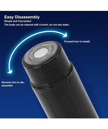 Efficient Electric Shaver & Beard Trimmer - Fast Charging Travel Grooming Tool (Black) - Shop Internationally - Buy Online on SooperMarket.com