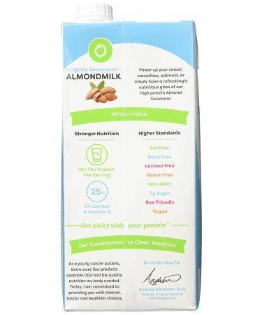 ORGAIN Organic Lightly Sweetened Vanilla Almond Milk  32 FZ - Buy Online on SooperMarket.com