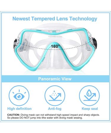 Professional Snorkel Diving Mask with Wide View Lens - Anti-Leakage Silicone Scuba Gear for Adults | 3 Color Options - Buy Online on SooperMarket.com