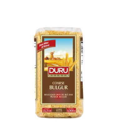 Duru Coarse Bulgur, 1000g, Wheat Berries, 100% Natural and Certificated, High Fiber and Protein, Non-GMO, Great for Vegan Recipes, Better than Rice