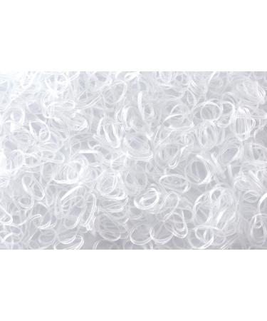 Youxuan 1000-Pack Clear Small Elastic Hair Ties for Girls - Non-slip Rubber Bands - Buy Online on SooperMarket.com