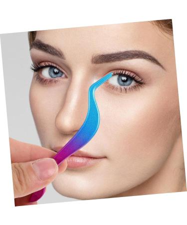WOFASHPURET 1 Set Set Blue Pink Love Fake Eyelashes Eyelash Curler Tweezers Eyebrow Tweezers for Adult Precision Tweezer Cosmetic Eyebrow Brush Tool Trimming Eyebrow Tweezers - Buy Online on SooperMarket.com