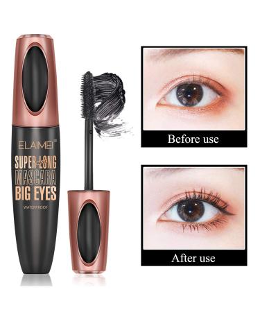 4D Silk Fiber Lash Mascara - Waterproof, Luxuriously Longer, Thicker & Voluminous Eyelashes - Long-Lasting, Natural Formula for Exquisitely Long & Full Smudge-Proof Lashes - Buy Online on SooperMarket.com