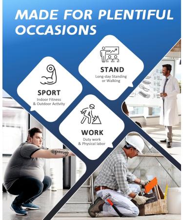 TMANI Arch Support Insoles for Plantar Fasciitis - Orthotic Shoe Inserts for Flat Feet - Heavy Duty Boot Insoles for Men & Women - Size 9-10 (27.5-28.5CM) - Buy Online on SooperMarket.com