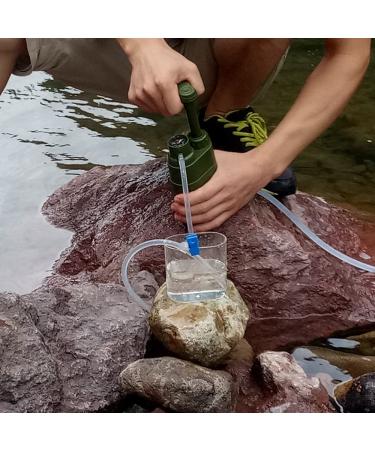 Lixada 5000L Camping Water Filter - Survival Water Filter Pump with Storage Bag for Emergency Drinking Water | Travel & Fishing Essentials - Buy Online on SooperMarket.com
