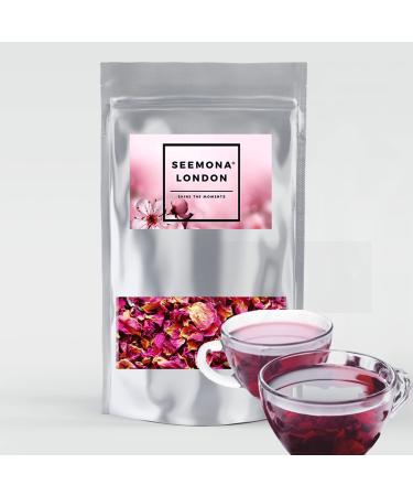Herbal Tea Ingredient Dried Rose Petals Used in Loose Tea Detox Tea for Weight Loss Belly Fat Pellet Slim Tea Dieters Tea Slimming Tea Herbal Cleansing Tea - Dried Rose Petals Only 500ml Pouch Rose Petal Pouch 500ml