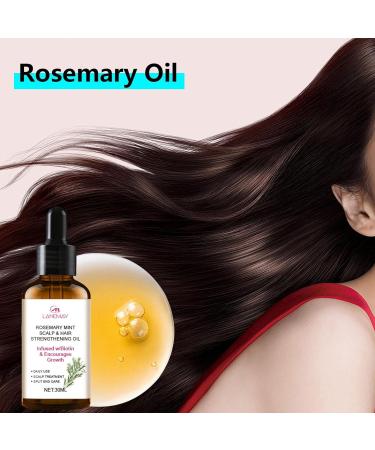 Pure Rosemary Oil for Hair Growth - 30ml Essential Oil Against Hair Loss | Premium Quality Bio-Rosmarin Oil - Buy Online on SooperMarket.com