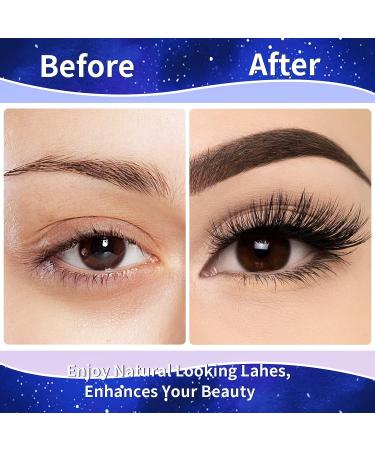 Premium Magnetic Eyelashes and Eyeliner Kit - 3D Natural Look, Lightweight & Sweatproof - Easy to Wear and Reusable - No Glue Needed (7 Pair) - Buy Online on SooperMarket.com