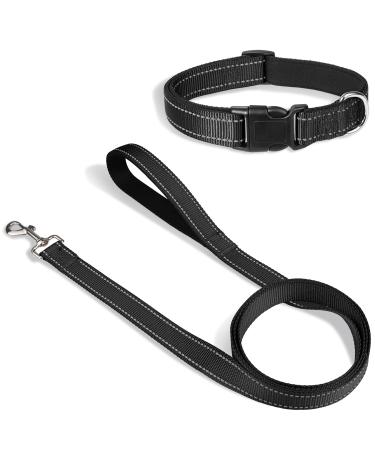 Joytale Reflective Dog Collar12 ColorsSoft Neoprene Padded Breathable Nylon Pet Collar Adjustable for Small Medium Large Extra Large Dogs5 Sizes