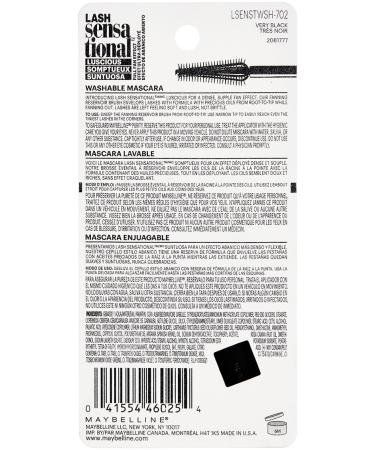 Maybelline Lash Sensational Luscious Washable Mascara Very Black 0.32 fl. oz. (Pack of 1) - Long-lasting, Luscious Black Mascara - Buy Online on SooperMarket.com