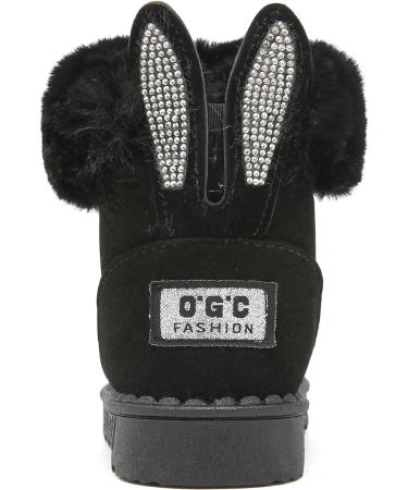 Yeeteepot Baby Girls Boys Winter Snow Boots - Warm Lined Plush Shoes | Anti-Slip Toddler Indoor Booties 3 UK Black - Buy Online on SooperMarket.com