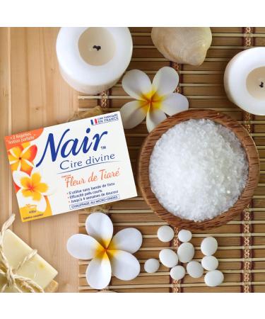 Nair Divine Wax with Tiar Flower - Long-Lasting Professional Hair Removal for Short Hair - 400g International Shipping - Buy Online on SooperMarket.com