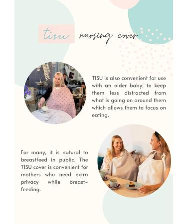 Nursing Cover for Baby Breastfeeding & Pumping | Multi-Use Car Seat Stroller Cover | Soft Organic Muslin Cotton Apron & Shawl | Pastel Colors - Light Grey - Buy Online on SooperMarket.com