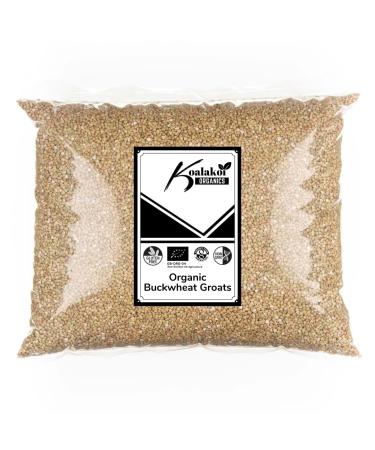 Koalakoi ORGANIC Buckwheat Groats Raw (1.8kg - 5kg) 100% Natural Gluten Free Non-GMO no Additives or Preservatives Vegan Baking & Cooking Perfect for Kosher Halal (1.8kg)