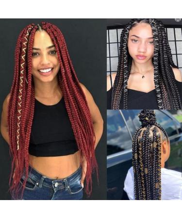 Dreadlock Braids Hair Accessories - Silver/Gold Shimmer Stretch Elastic Cord for African Braid Styling - 5M - Buy Online on SooperMarket.com