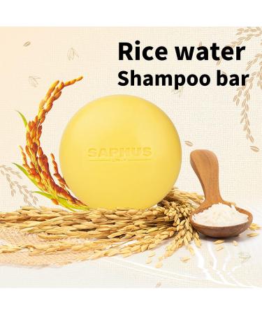 Rice Shampoo Bar & Conditioner Set | Natural Hair Growth & Strengthening | Paraben & Sulfate Free | Rice Water Infused | 2pc for Thinning Hair - Buy Online on SooperMarket.com