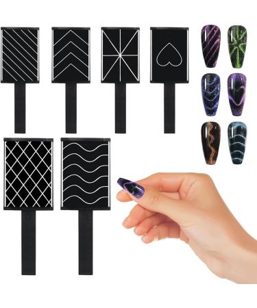 TROONZ Manicure Tool - Manicure Stick Wand Set - Portable Cat Eye Gel Nail Polish Magnet Wand for Beginners Girls Women Manicurists - Buy Online on SooperMarket.com