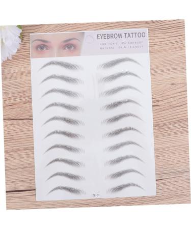 CIMAXIC 2pcs 3d eyebrow stickers suit realistic eyebrow tattoos Makeup eyebrow shape stencil Miss - Buy Online on SooperMarket.com