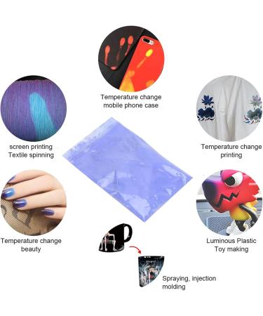 DIY Thermochromic Powder No Radioactivity Color Changing Pigment Powder for Nail Shop for Beauty Salon for Home(Dark blue to light purple Reindeer) - Buy Online on SooperMarket.com
