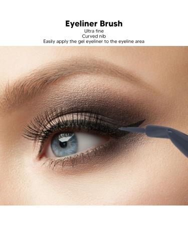 4D Hair Stroke Brow Stamp Brush Multifunctional Hairline Eyebrow Brush Square Angled Eyebrow Hairline Brush for Drawing Hairline Professional Makeup Bent Eyeliner Brush Cosmetic Tool for Women - Buy Online on SooperMarket.com
