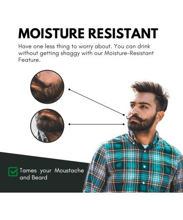 Moustache and Beard Wax for Men with Pocket-Sized Comb | Promotes Growth, Moisture Resistant | Natural Ingredients | Lemongrass 15ml + Comb - Buy Online on SooperMarket.com